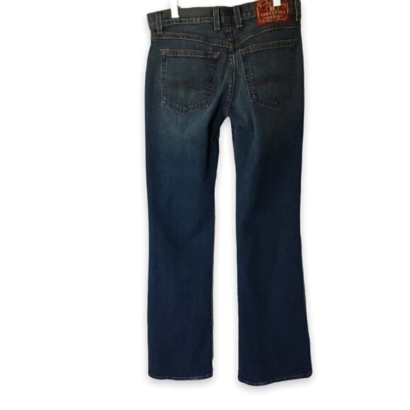 Lucky Brand Jeans Size 4-27 Flare Dungarees by Gene Montesano Soho Style F29AA20 - Picture 2 of 8